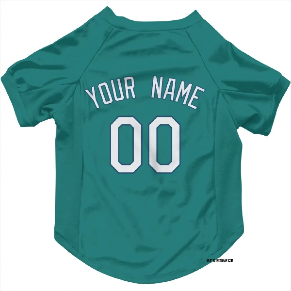 Seattle Mariners Custom Green Pet Jersey for Dog & Cat