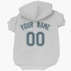 Seattle Mariners Custom White Pet Hoodie for Dog & Cat