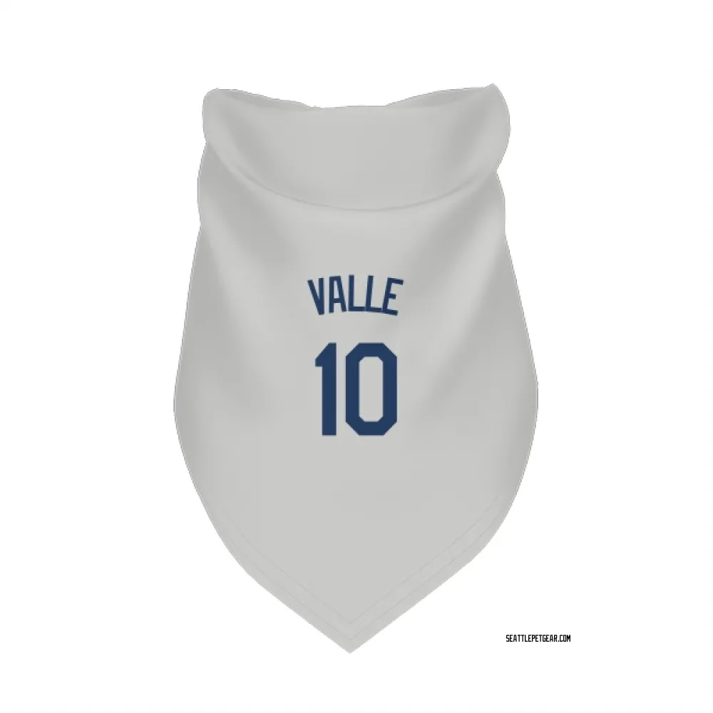Seattle Mariners Dave Valle Gray Pet Bandana for Dog & Cat