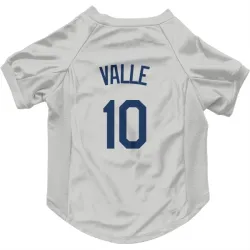 Seattle Mariners Dave Valle Gray Pet Jersey for Dog & Cat
