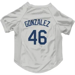 Seattle Mariners Domingo Gonzalez Gray Pet Jersey for Dog & Cat