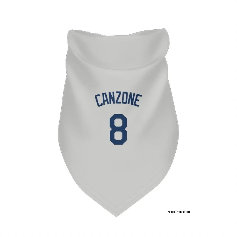 Seattle Mariners Dominic Canzone Gray Pet Bandana for Dog & Cat