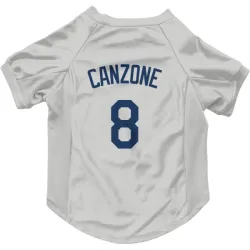 Seattle Mariners Dominic Canzone Gray Pet Jersey for Dog & Cat
