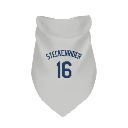 Seattle Mariners Drew Steckenrider Gray Pet Bandana for Dog & Cat