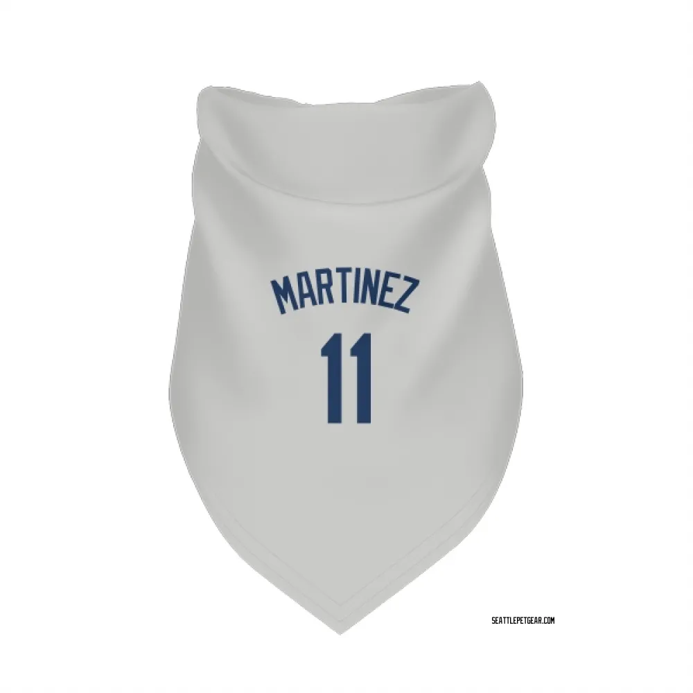 Seattle Mariners Edgar Martinez Gray Pet Bandana for Dog & Cat