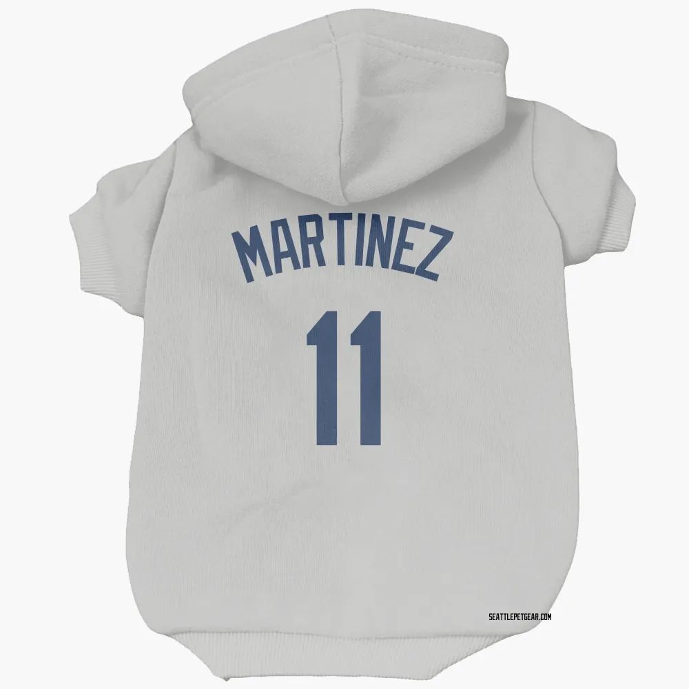 Seattle Mariners Edgar Martinez Gray Pet Hoodie for Dog & Cat