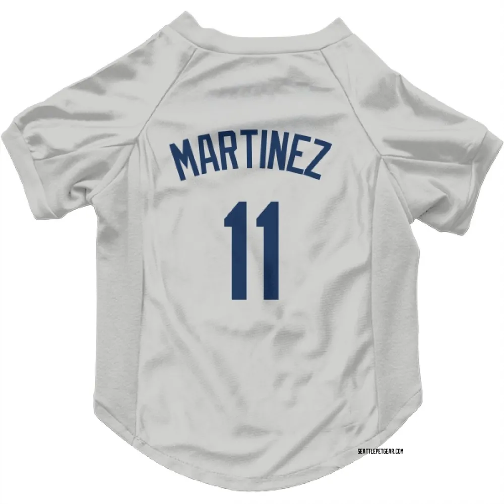Seattle Mariners Edgar Martinez Gray Pet Jersey for Dog & Cat