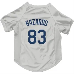 Seattle Mariners Eduard Bazardo Gray Pet Jersey for Dog & Cat