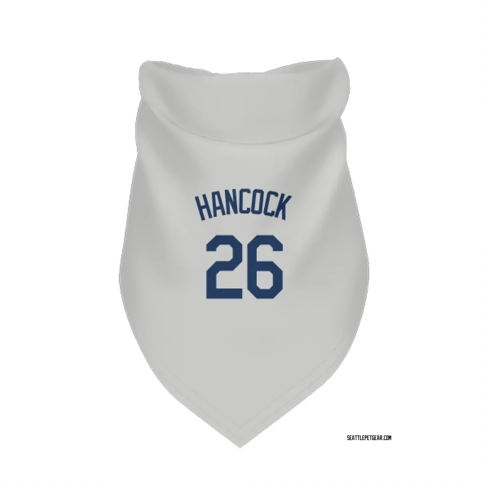Seattle Mariners Emerson Hancock Gray Pet Bandana for Dog & Cat