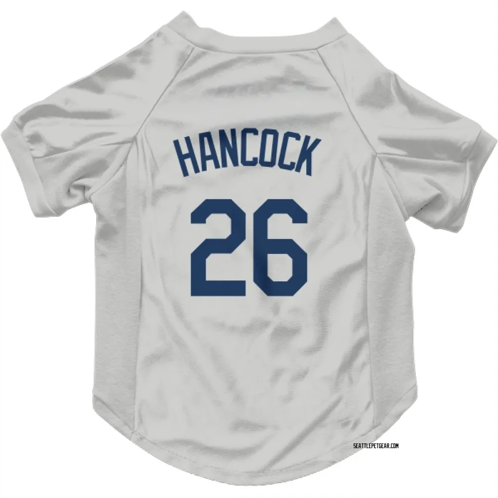 Seattle Mariners Emerson Hancock Gray Pet Jersey for Dog & Cat