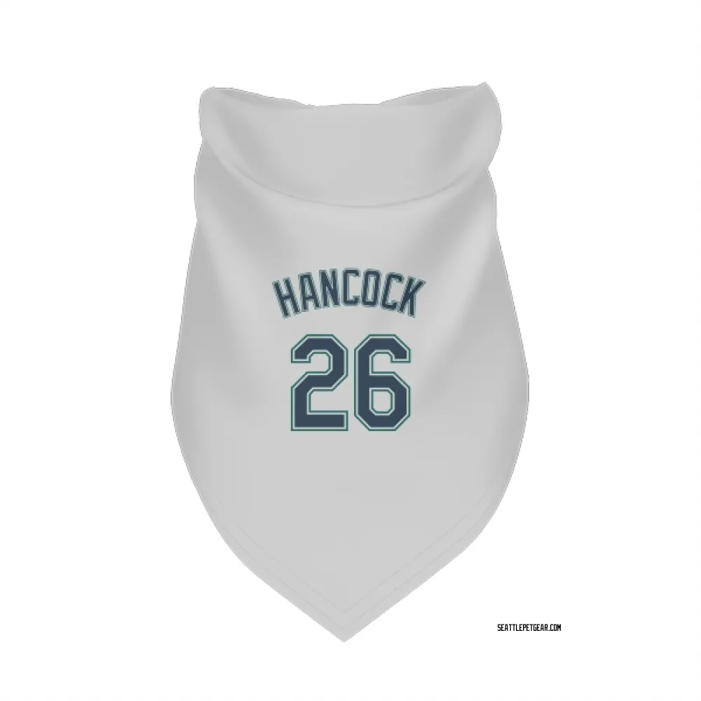Seattle Mariners Emerson Hancock White Pet Bandana for Dog & Cat