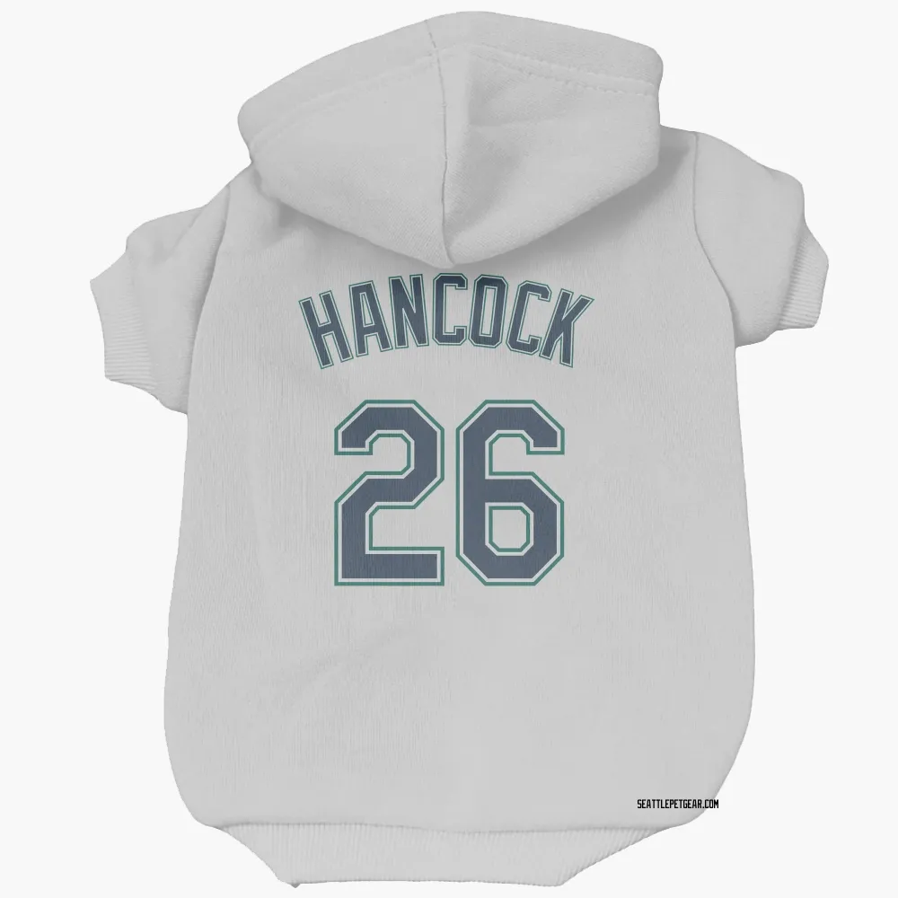 Seattle Mariners Emerson Hancock White Pet Hoodie for Dog & Cat