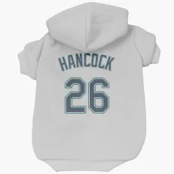 Seattle Mariners Emerson Hancock White Pet Hoodie for Dog & Cat