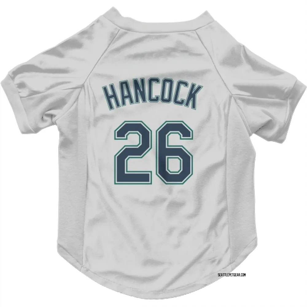 Seattle Mariners Emerson Hancock White Pet Jersey for Dog & Cat