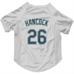 Seattle Mariners Emerson Hancock White Pet Jersey for Dog & Cat