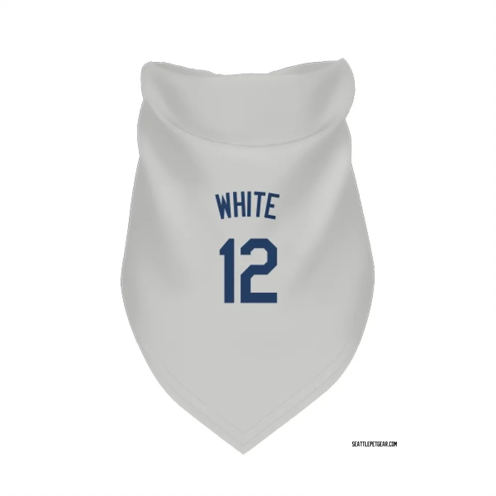 Seattle Mariners Evan White Gray Pet Bandana for Dog & Cat