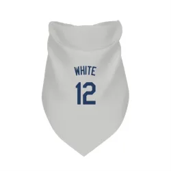 Seattle Mariners Evan White Gray Pet Bandana for Dog & Cat