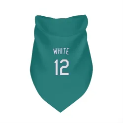 Seattle Mariners Evan White Green Pet Bandana for Dog & Cat