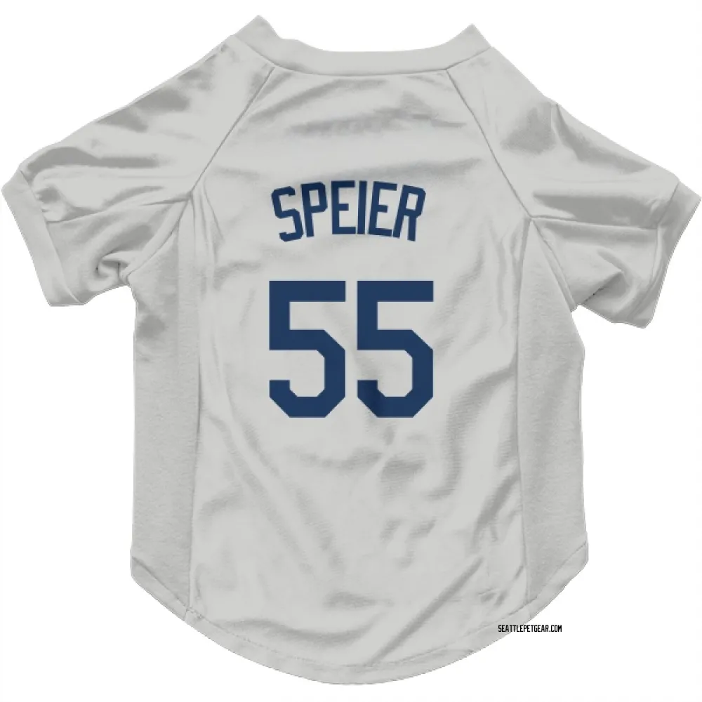 Seattle Mariners Gabe Speier Gray Pet Jersey for Dog & Cat