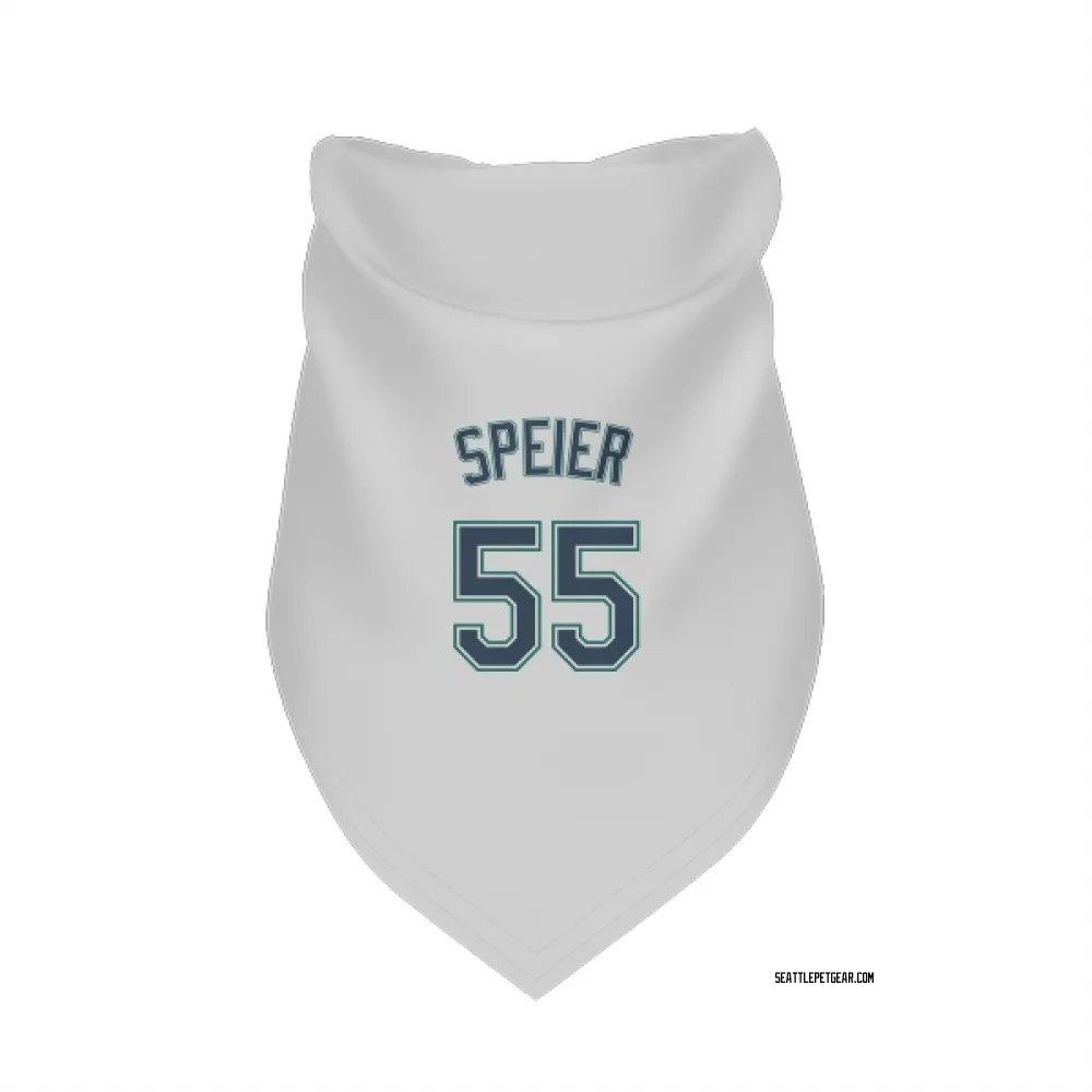 Seattle Mariners Gabe Speier White Pet Bandana for Dog & Cat