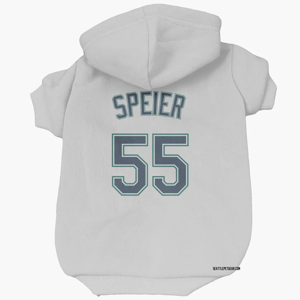 Seattle Mariners Gabe Speier White Pet Hoodie for Dog & Cat