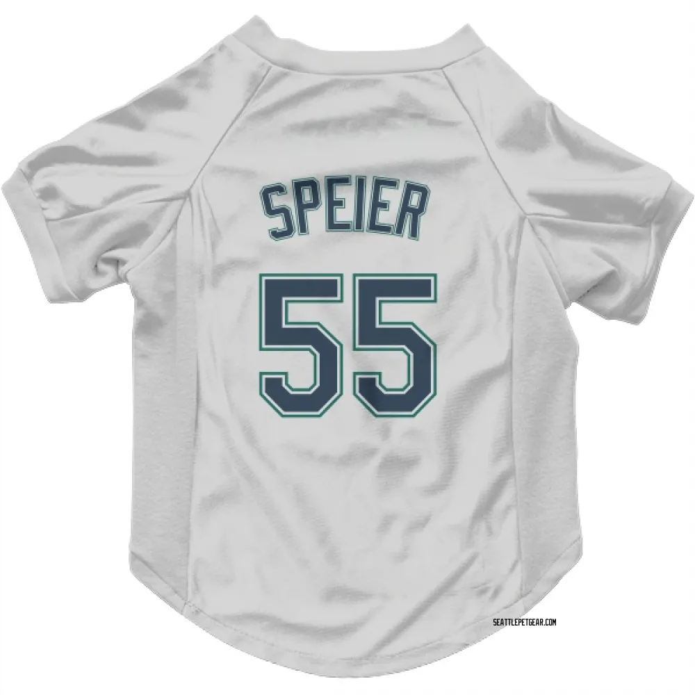 Seattle Mariners Gabe Speier White Pet Jersey for Dog & Cat