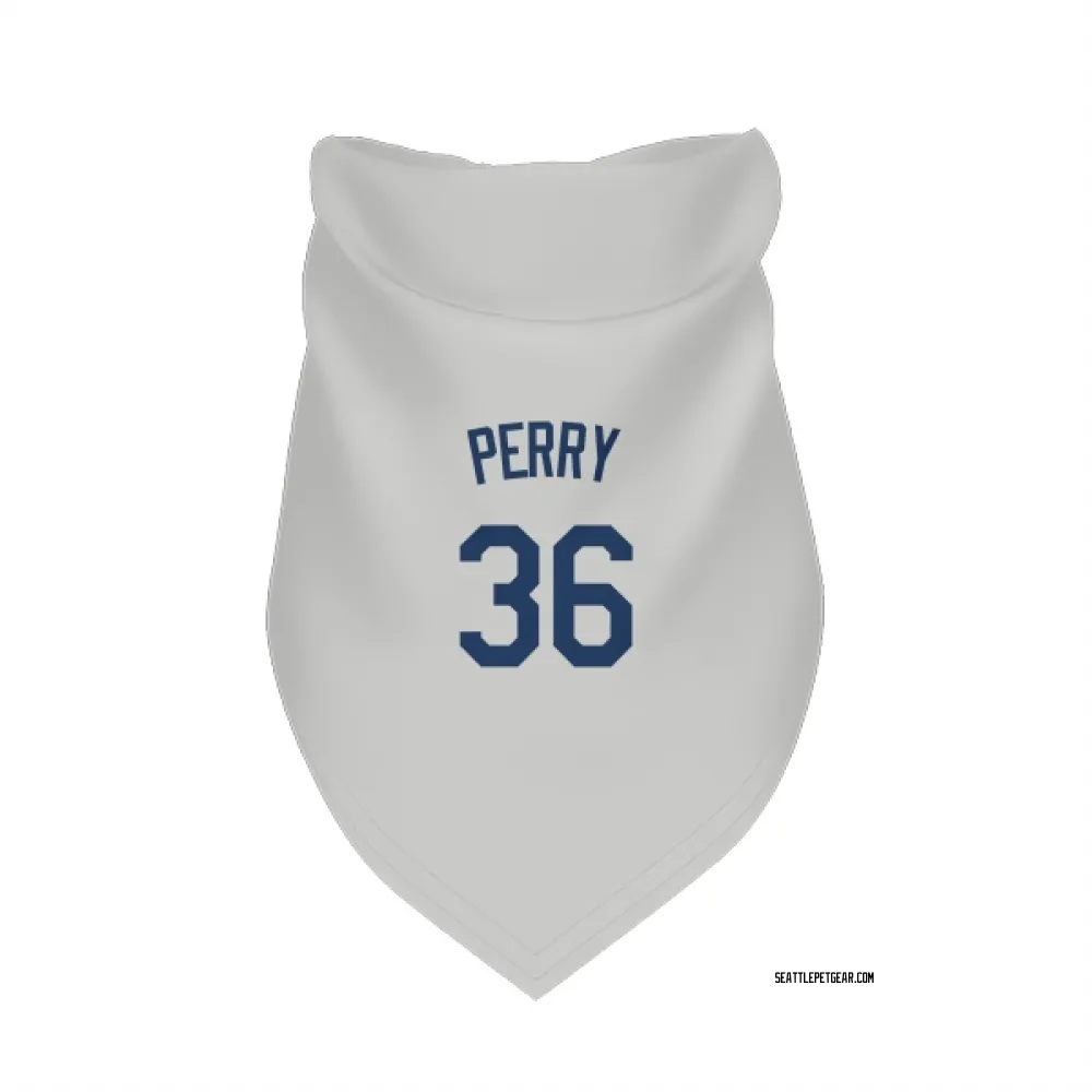 Seattle Mariners Gaylord Perry Gray Pet Bandana for Dog & Cat