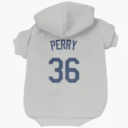 Seattle Mariners Gaylord Perry Gray Pet Hoodie for Dog & Cat