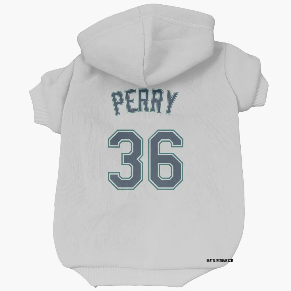 Seattle Mariners Gaylord Perry White Pet Hoodie for Dog & Cat