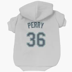 Seattle Mariners Gaylord Perry White Pet Hoodie for Dog & Cat