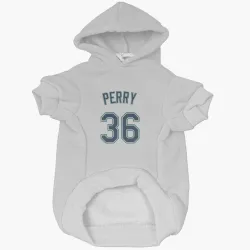 Seattle Mariners Gaylord Perry White Pet Hoodie for Dog & Cat
