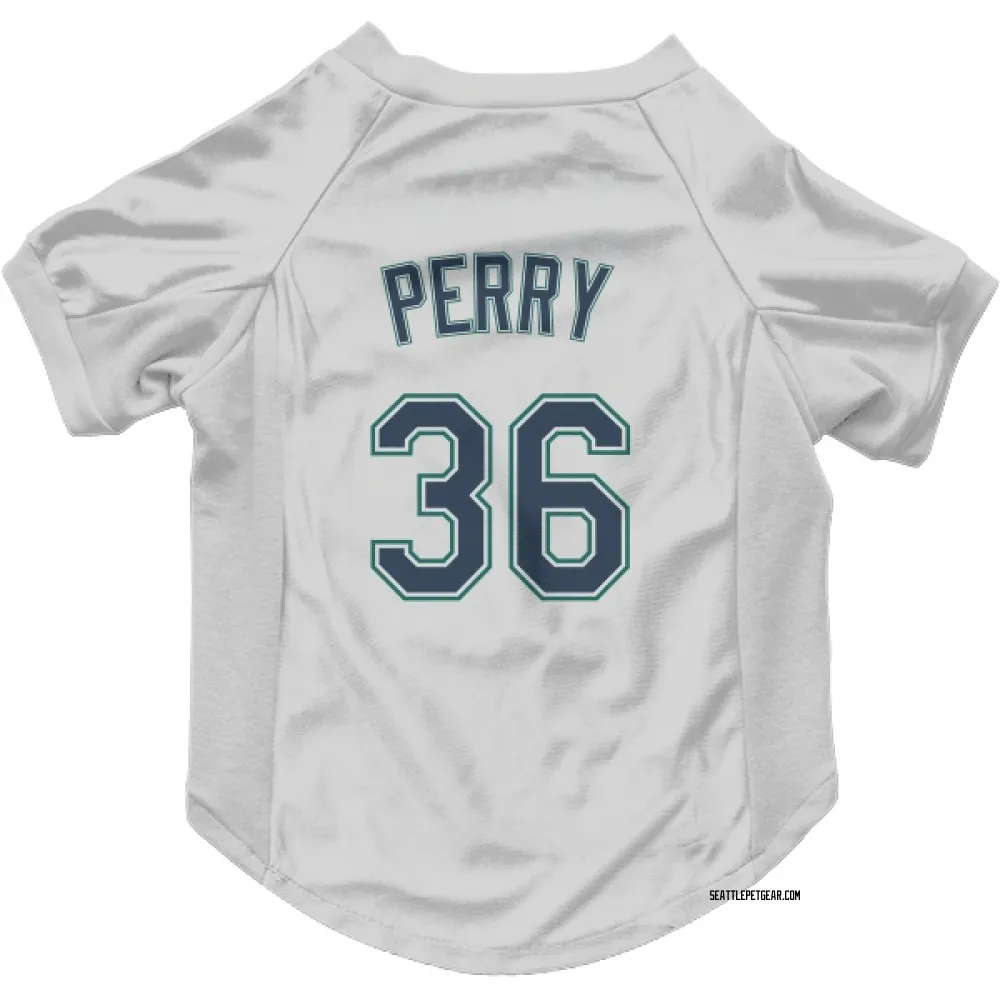 Seattle Mariners Gaylord Perry White Pet Jersey for Dog & Cat