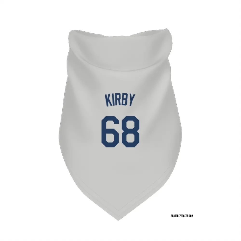 Seattle Mariners George Kirby Gray Pet Bandana for Dog & Cat