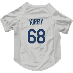 Seattle Mariners George Kirby Gray Pet Jersey for Dog & Cat