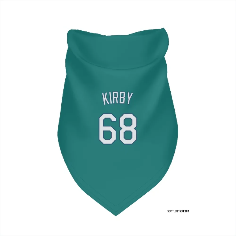Seattle Mariners George Kirby Green Pet Bandana for Dog & Cat