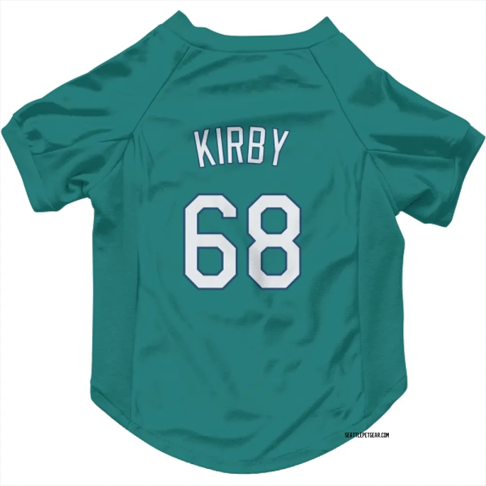 Seattle Mariners George Kirby Green Pet Jersey for Dog & Cat