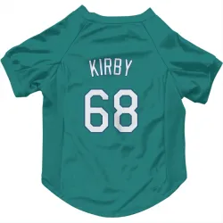 Seattle Mariners George Kirby Green Pet Jersey for Dog & Cat