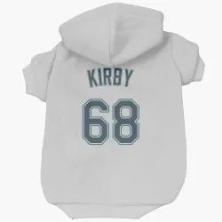 Seattle Mariners George Kirby White Pet Hoodie for Dog & Cat