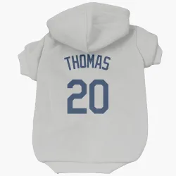 Seattle Mariners Gorman Thomas Gray Pet Hoodie for Dog & Cat