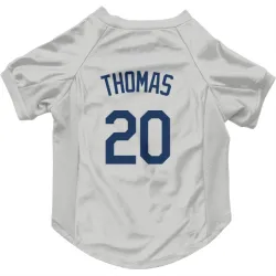 Seattle Mariners Gorman Thomas Gray Pet Jersey for Dog & Cat
