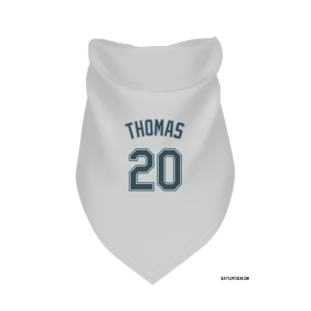 Seattle Mariners Gorman Thomas White Pet Bandana for Dog & Cat