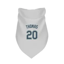 Seattle Mariners Gorman Thomas White Pet Bandana for Dog & Cat