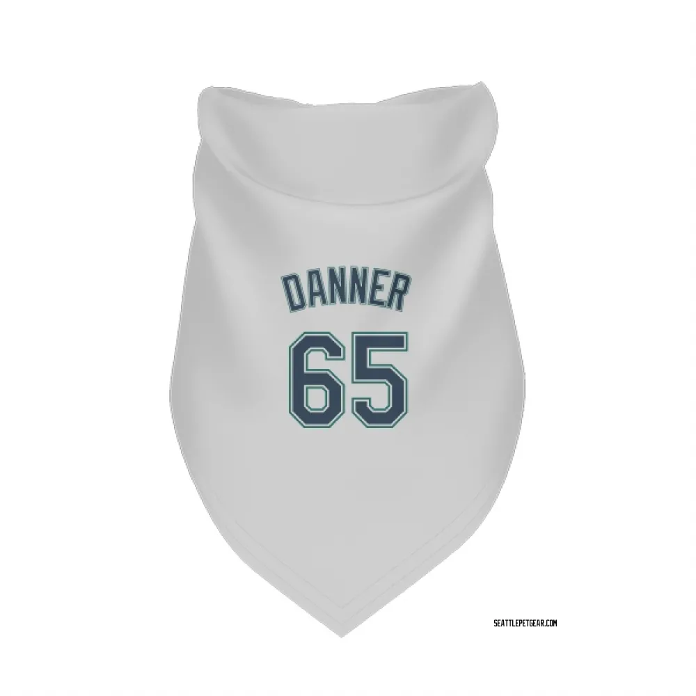 Seattle Mariners Hagen Danner White Pet Bandana for Dog & Cat