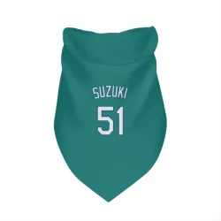 Seattle Mariners Ichiro Suzuki Green Pet Bandana for Dog & Cat
