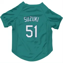 Seattle Mariners Ichiro Suzuki Green Pet Jersey for Dog & Cat