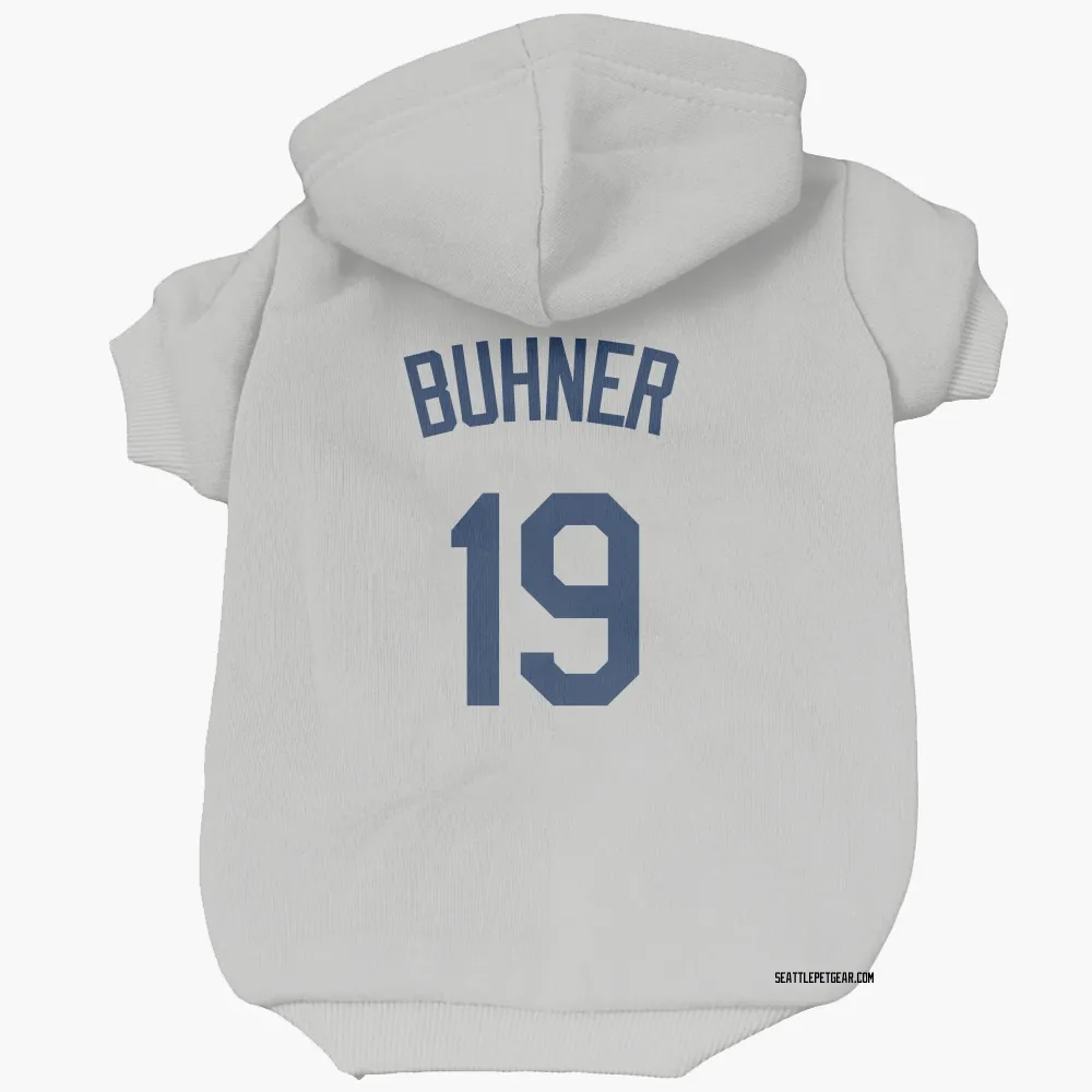 Seattle Mariners Jay Buhner Gray Pet Hoodie for Dog & Cat