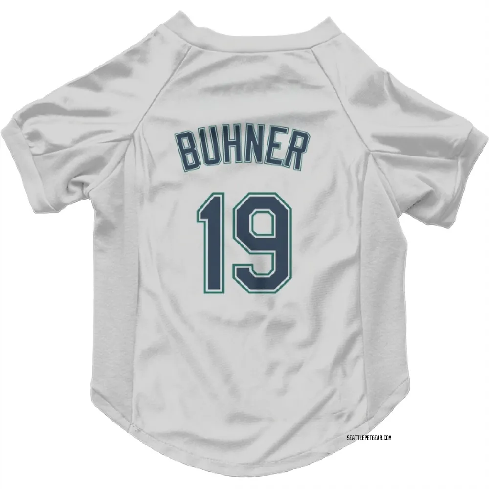 Seattle Mariners Jay Buhner White Pet Jersey for Dog & Cat