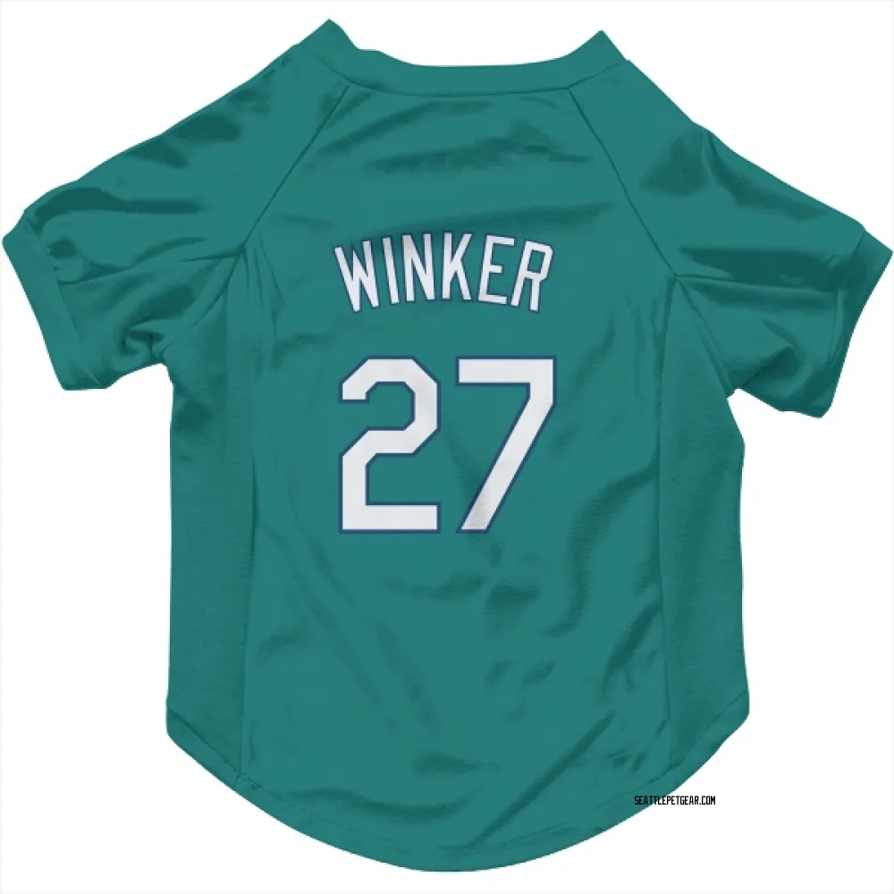 Seattle Mariners Jesse Winker Green Pet Jersey for Dog & Cat Seattle Store
