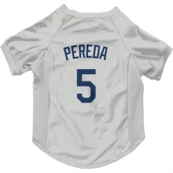 Seattle Mariners Jhonny Pereda Gray Pet Jersey for Dog & Cat