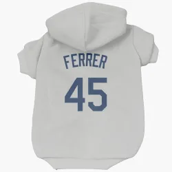 Seattle Mariners Jose Ferrer Gray Pet Hoodie for Dog & Cat